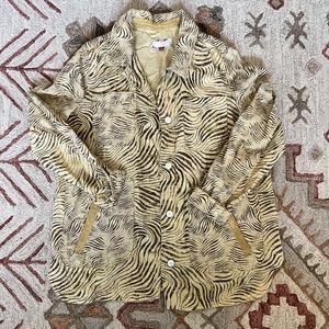 Pilcro (Anthropologie) - Trippy Print Button Down Chore Coat - Size M